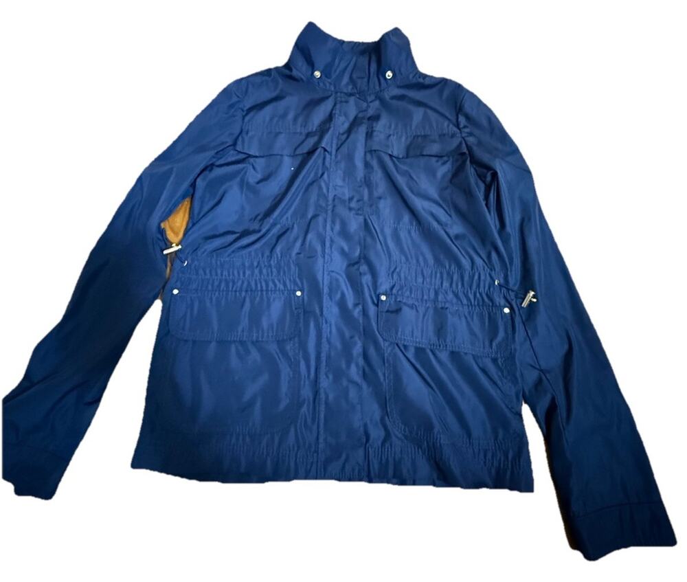 ZARA Women’s Navy Windbreaker Jacket Trendy Size XS